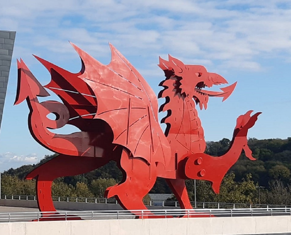 Welsh Dragon Statue